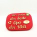 Hier wohnt der beste Opa der Welt  als Geschenk Holzbrett zum Aufhängen