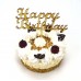 Happy Birthday als Cake Topper, Kuchenfigur, Tortenstecker aus Holz 13cm 