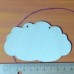 Wolke 100mm aus Holz zum Basteln für Babyzimmer Türschildchen