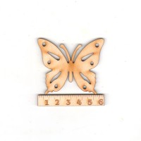 Schmetterling in der Form des Schwalbenschwanzes 60 mm