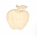 Apfel mit Blatt 140mm Tuerschild zum Basteln