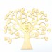 Baum mit Herzblättern, und großem Herz in der Mitte, Hochzeit, Geburtstag, mit und ohne Gravur