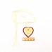 Herz  40 mm mit Spruch I love you Filz