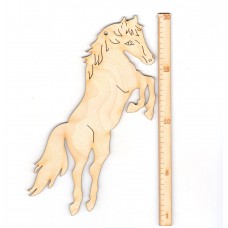 Springendes Pony Pferd 200mm Holz Türschild