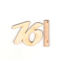 Geburtstagszahl "16" 50 mm
