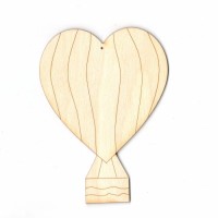 Herz Heißluftballon mit Korb 150 mm 