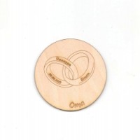 Holzuntersetzer Ringe 