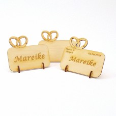 stehendes Namensschild Ringe