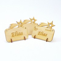 Stehendes Namenschild Komet