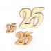 Geburtstagszahl "25" 50mm mit Füßchen