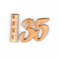 Geburtstagszahl "35" 33mm 