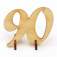 Geburtstagszahl "90" 50mm mit Füßchen