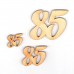 Geburtstagszahl "85" 50mm mit Füßchen