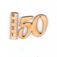 Geburtstagszahl "50" 33mm 