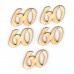 Geburtstagszahl "60" 50mm mit Füßchen
