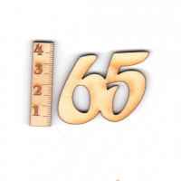 Geburtstagszahl "65" 33mm 