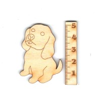 Sitzender Hund 50 mm