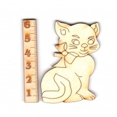 Katze 60mm mit Schleife