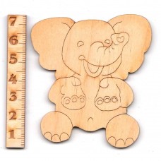 Elefant  lustig 70mm