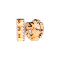 Glücksschwein im Hufeisen 30mm 