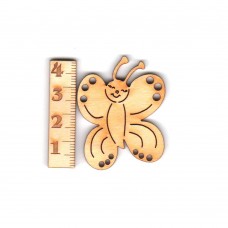 Lustiger Schmetterling 40mm seitlich