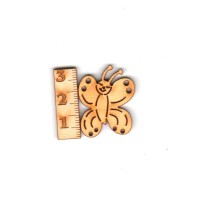 Lustiger Schmetterling 30mm seitlich