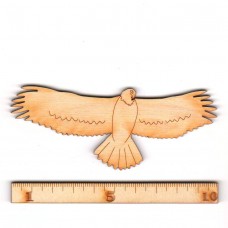 Adler mit gepreizten Flügeln 100mm aus Holz zum Basteln