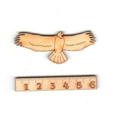 Adler mit gespreizten Flügeln 60mm aus Holz für Geschenke