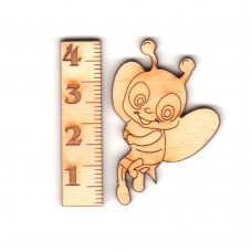 Lustige fliegende Biene 4cm Hoch aus Holz zum Basteln