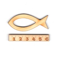 Fisch mit Ausschnitt 60mm Christliches Symbol
