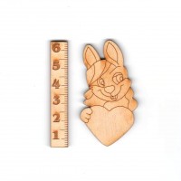 Hase / Häsin Kopf 60mm 