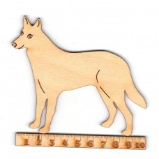 Großer Hund 90mm Schäferhund Holz