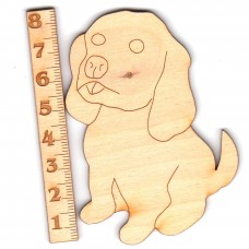 Sitzender Hund 80 mm