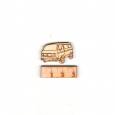 neuer Reisebus Oldtimer Auto 30 mm Holz
