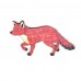 Laufender Fuchs 70mm Holz