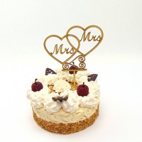 Torten Topper Mrs und Mrs 16 cm