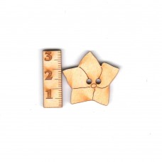 Knopf sternenförmige Blume 30mm Knöpfe