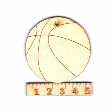 Basketball  50 mm Dekoidee Ball Holz
