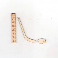 Eishockey Schläger mit Puck 80mm