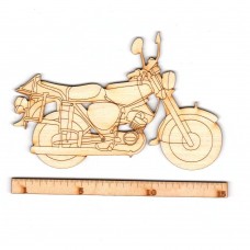 Motorrad, DDR Model, Moped 15 cm aus Holz