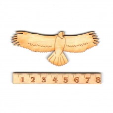 Adler mit gepreizten Flügeln 80mm aus Holz zum Basteln