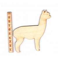 Alpaka aus Holz zum Bemalen 10 cm