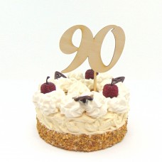Tortenstecker Zahl 90 für das Geburtstagskind, Cake Topper