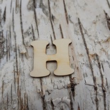 CB Holzbuchstabe breite Form "H"