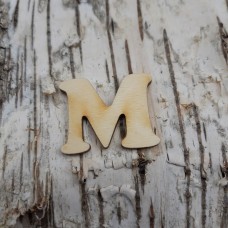 CB Holzbuchstabe breite Form "M"