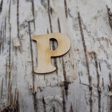 CB Holzbuchstabe breite Form "P"