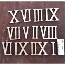 Römische Ziffern 1,9 cm von 1 bis 12