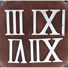 Römische Ziffern 8 cm 3, 6, 9 und 12