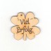 Kleeblatt  "Viel Erfolg" 50 mm  