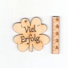 Kleeblatt  "Viel Erfolg" 50 mm  